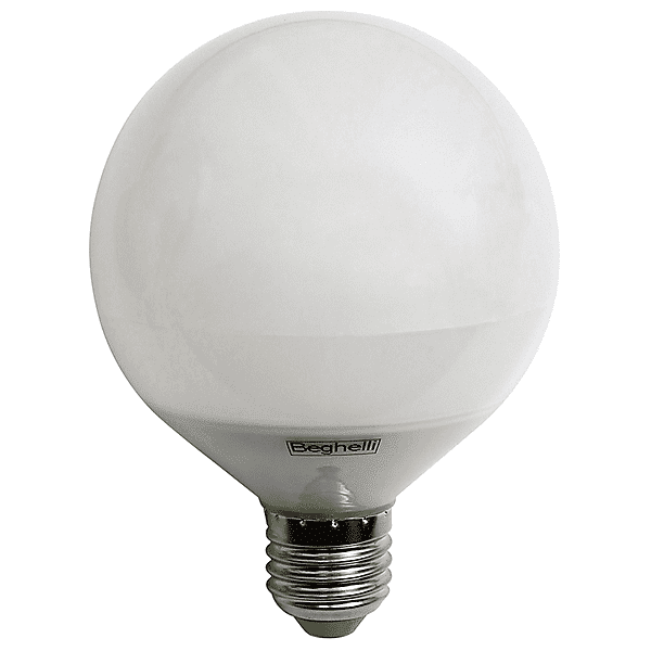 beghelli lampadina led  superled globo 16we27 3k