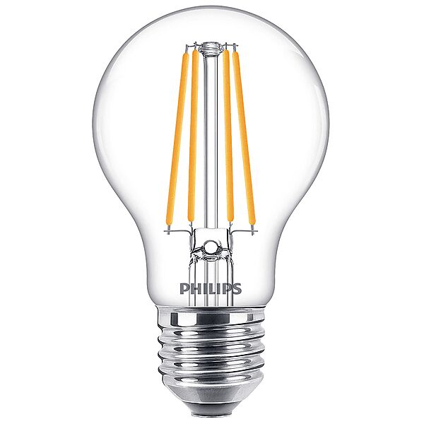 philips lampadina led  led goccia fil 75w e27