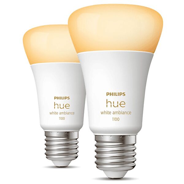 philips lampadina led  hue white amb 2x e27 8w