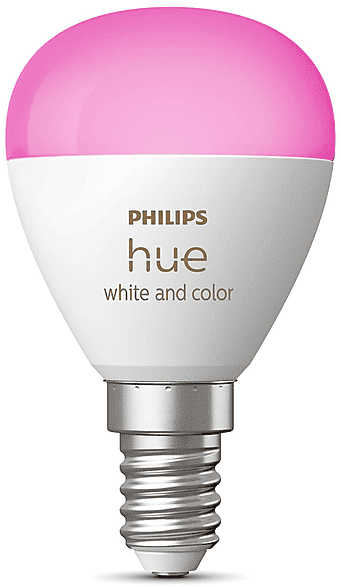 philips lampadina led  hue w&c sferetta e14