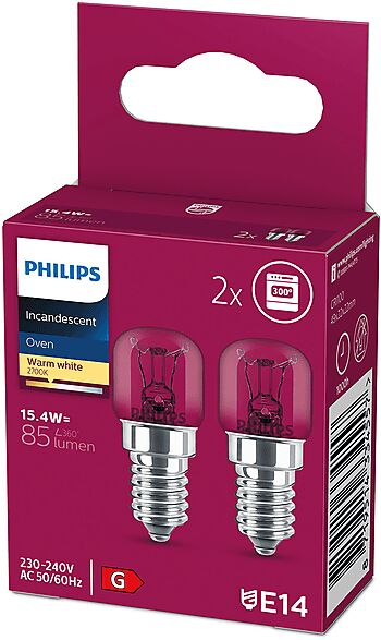 philips lampadina  tubolare forno 15w e14