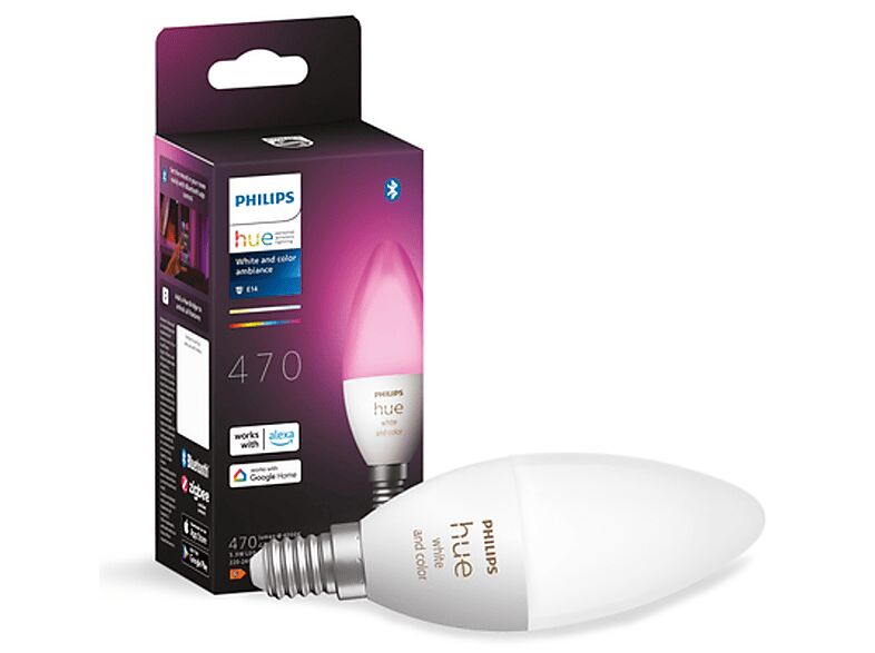 Philips LAMPADINA LED  Hue WhiteColor E14 5.3W