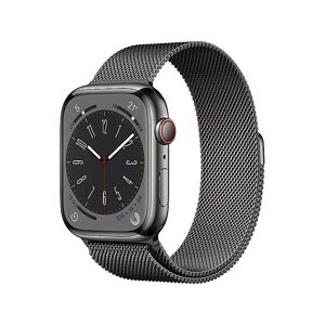 Apple Watch Series 8 GPS + Cellular 45mm Cassa in acciaio inossidabile color grafite con Loop maglia milanese