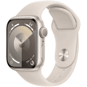 Apple Watch Series 9 GPS, Cassa 41 mm in alluminio galassia con Cinturino Sport - M/L