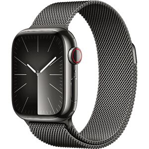 Apple Watch Series 9 GPS + Cellular, Cassa 45 mm in acciaio inossidabile color grafite con Loop maglia milanese