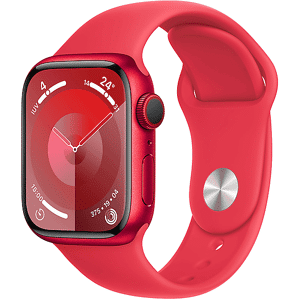 Apple Watch Series 9 GPS + Cellular, Cassa 41 mm in alluminio (PRODUCT)RED con Cinturino Sport - S/M