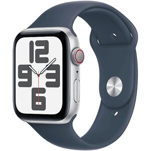 Apple Watch SE GPS + Cellular, Cassa 44 mm in alluminio argento con Cinturino Sport blu inverno - M/L 2023