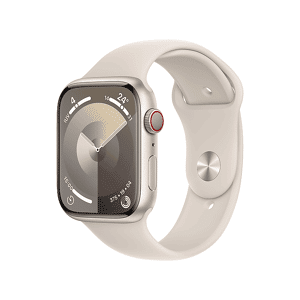 Apple Watch Series 9 GPS + Cellular, Cassa 45 mm in alluminio galassia con Cinturino Sport - M/L