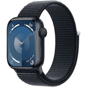 Apple Watch Series 9 GPS, Cassa 41 mm in alluminio mezzanotte con Sport Loop