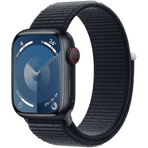 Apple Watch Series 9 GPS + Cellular, Cassa 45 mm in alluminio mezzanotte con Sport Loop