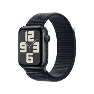 Apple Watch SE GPS, Cassa 44 mm in alluminio mezzanotte con Sport Loop 2023