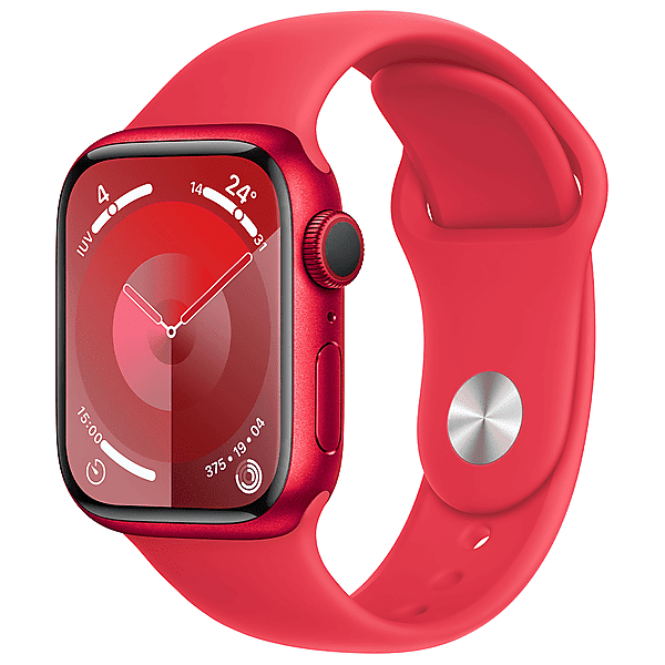 apple watch series 9 gps cassa 41 mm in alluminio (product)red con cinturino sport - s/m