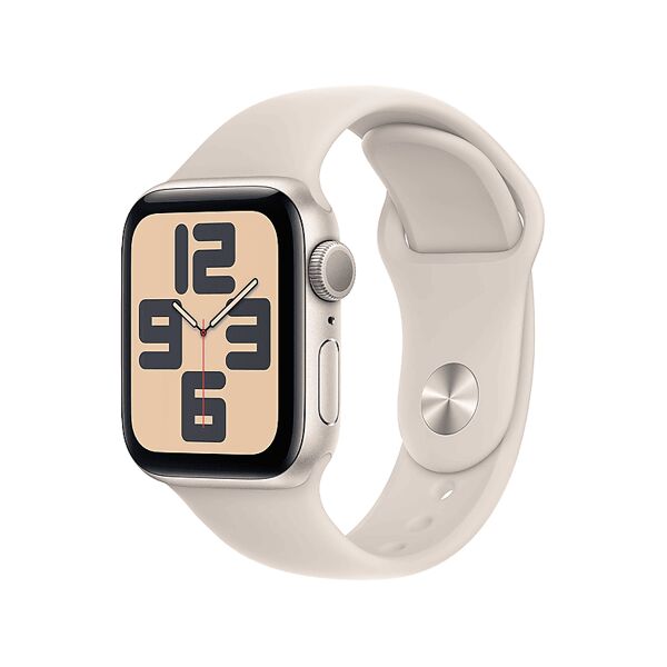 apple watch se gps, cassa 40 mm in alluminio galassia con cinturino sport - s/m 2023