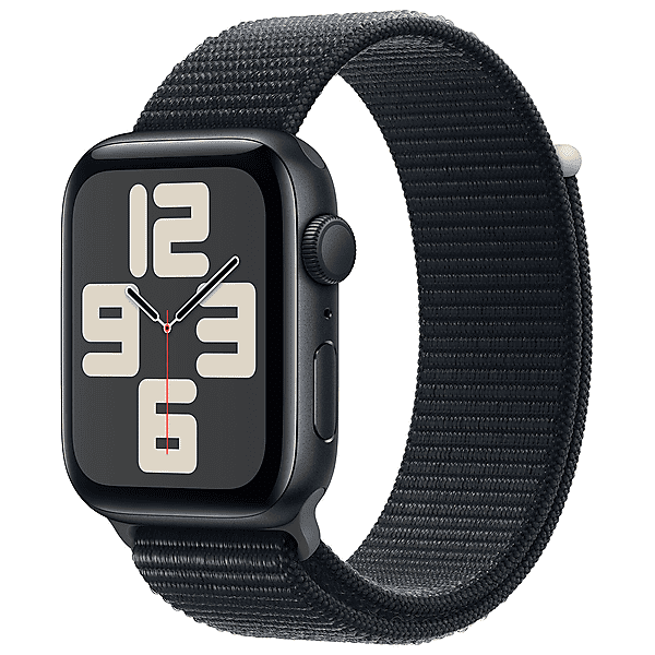 apple watch se gps, cassa 44 mm in alluminio mezzanotte con sport loop 2023