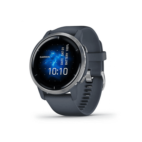 garmin smartwatch  venu 2, blue granite/passivated