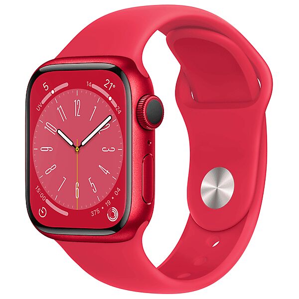 apple watch series 8 gps + cellular 41mm cassa in alluminio (product)red con cinturino sport - regular