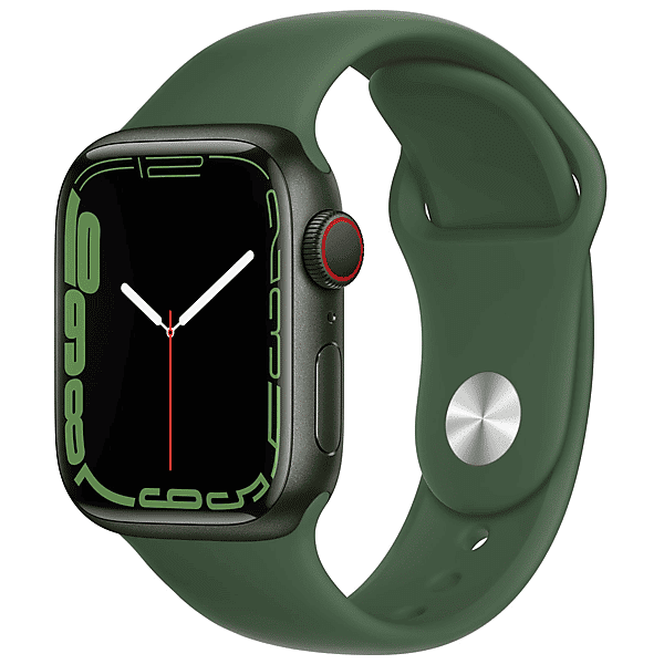 apple watch series 7 gps+cellular 41mm in alluminio verde - sport trifoglio