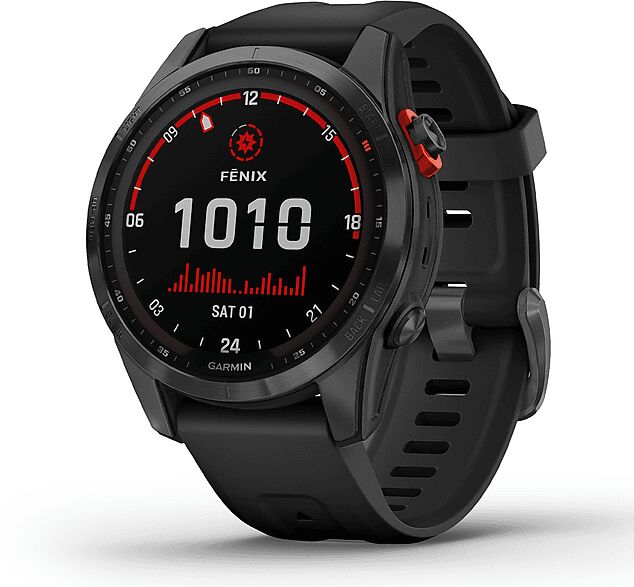 garmin smartwatch  fenix 7s solar, slate gray