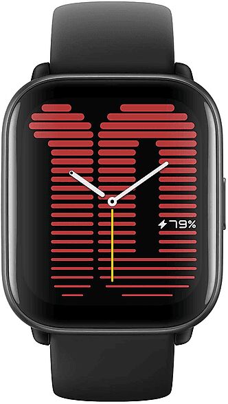 amazfit smartwatch  active, black