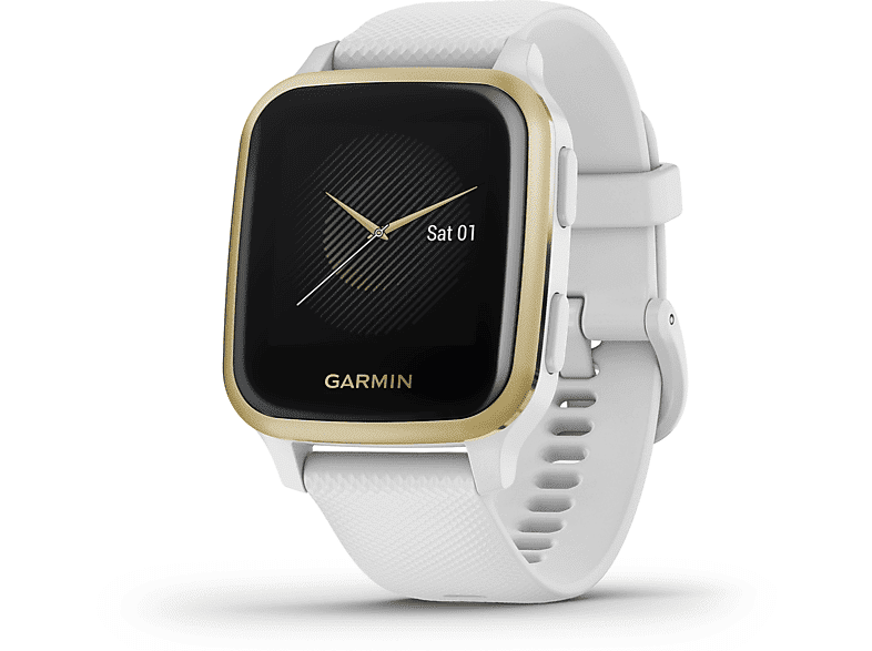 garmin smartwatch  venu sq , white/light gold