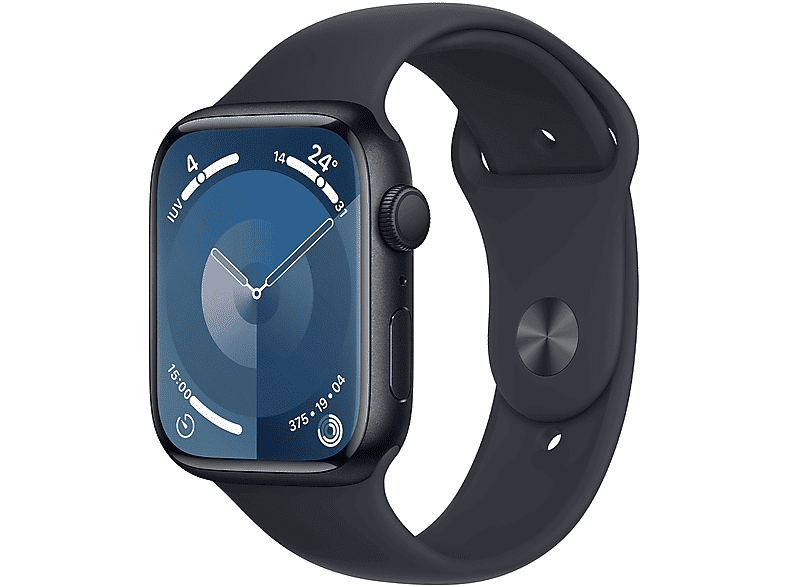 Apple Watch Series 9 GPS Cassa 45 mm in alluminio mezzanotte con Cinturino Sport - M/L