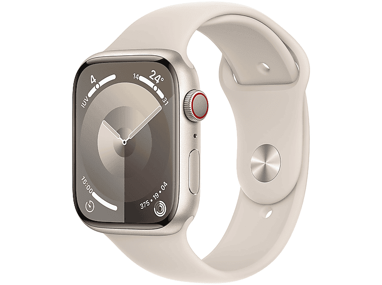 Apple Watch Series 9 GPS + Cellular, Cassa 45 mm in alluminio galassia con Cinturino Sport - M/L