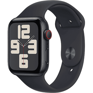 Apple Watch SE GPS, Cassa 44 mm in alluminio mezzanotte con Cinturino Sport - M/L 2023