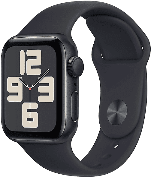 Apple Watch SE GPS, Cassa 40 mm in alluminio mezzanotte con Cinturino Sport - S/M 2023