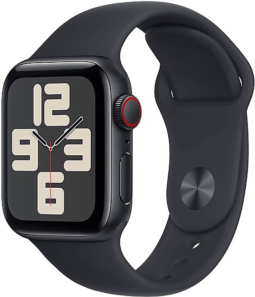 Apple Watch SE GPS + Cellular, Cassa 40 mm in alluminio mezzanotte con Cinturino Sport - S/M 2023