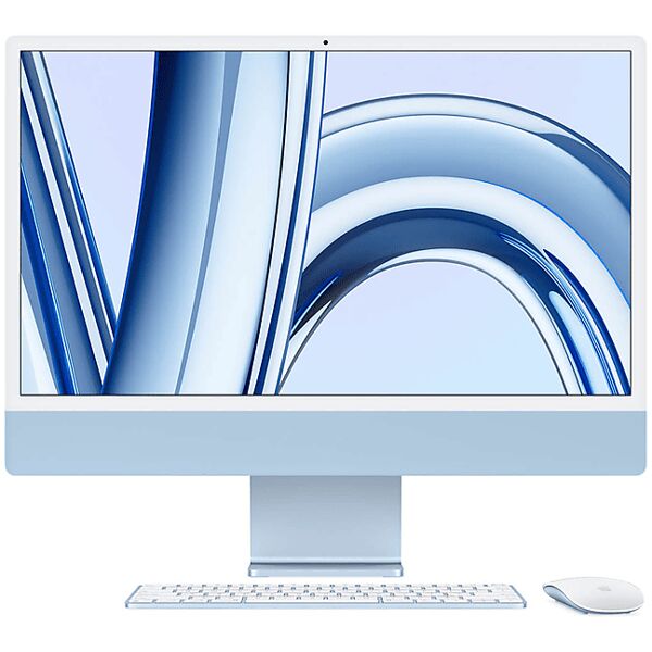 apple imac 24, chip m3, 8 cpu gpu, 256gb blu