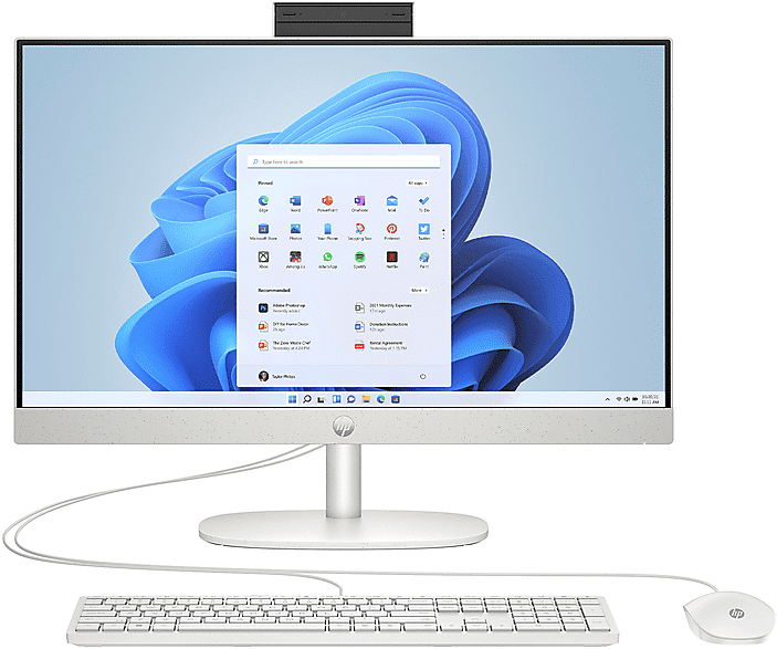 HP ALL-IN-ONE 24-CR0016NL AIO, 23,8 pollici, Intel® Core I5 1335U, 8 GB, 512 GB SSD, Shell White