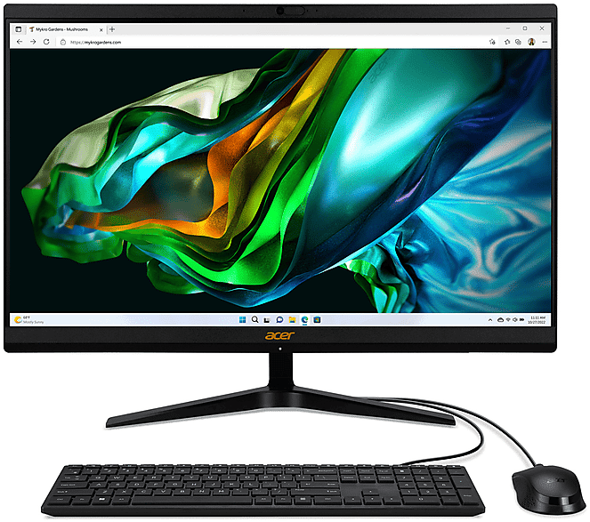 Acer ASPIRE C 24 C24-1800 AIO, 23,8 pollici, Intel® Core I5 12450H, 16 GB, 1024 GB SSD, Nero