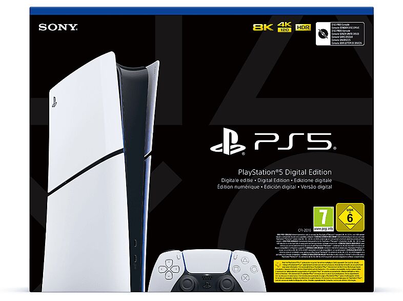 Sony PS5 Dig. SLIM - D Chassis, White
