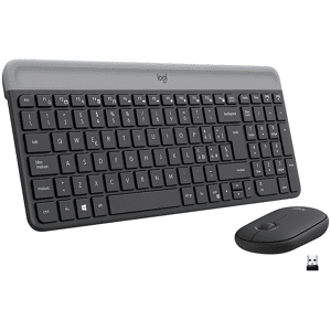 Logitech Tastiera + Mouse  MK470 SLIM WIRELESS COMBO