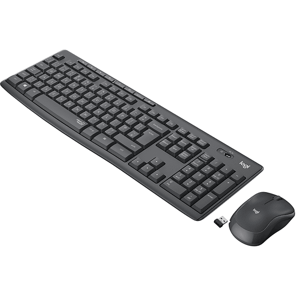 logitech tastiera + mouse  mk 295 graphite