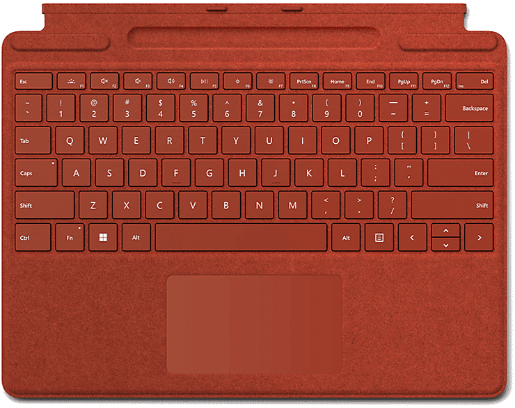 microsoft cover con tastiera srfc pro sig cover red