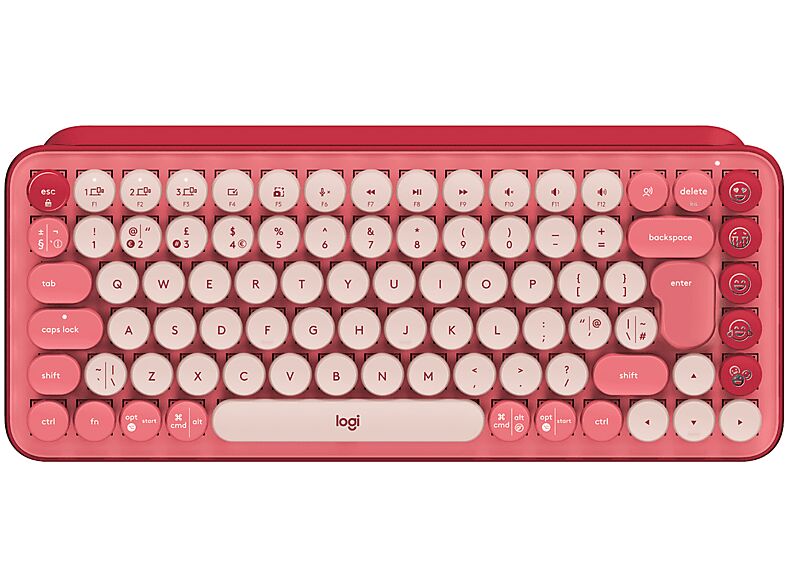 logitech tastiera  pop keys rose