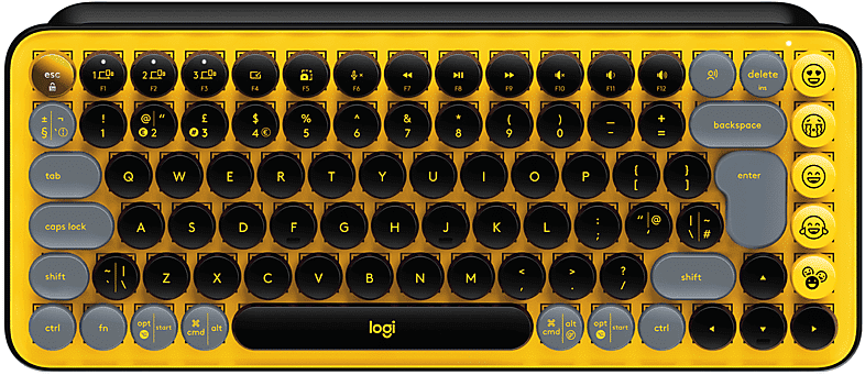 logitech tastiera  pop keys yellow