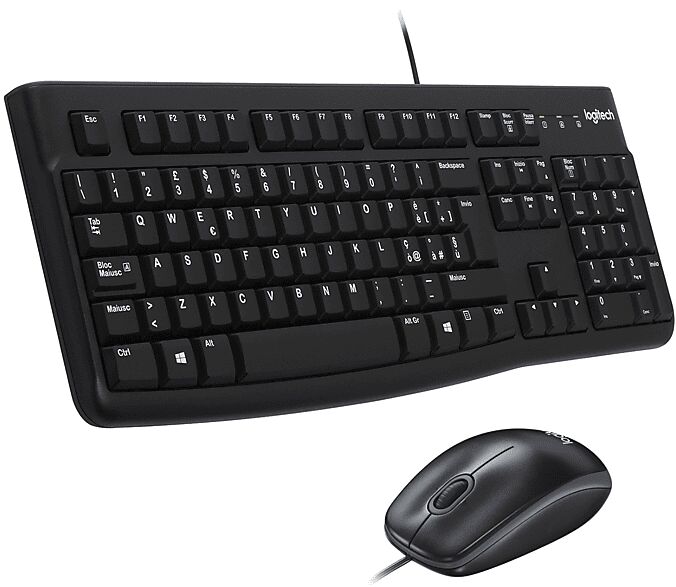 Logitech Tastiera + Mouse  MK120 (920-002543)