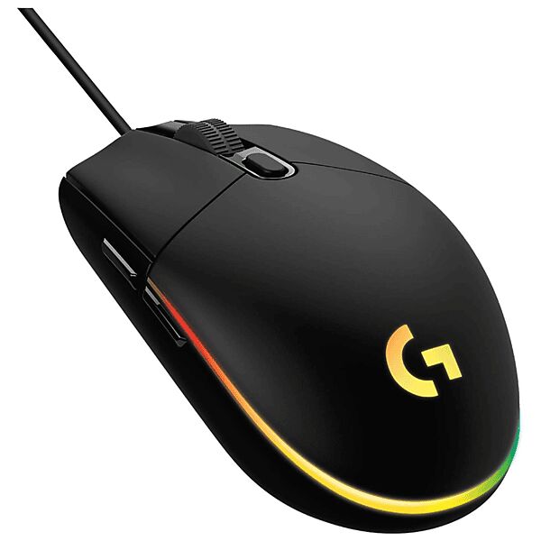 logitech mouse gaming  g203 lightsync black