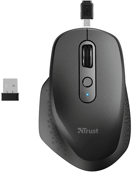 trust mouse wireless  ozaa rechar. black