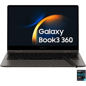 Samsung Galaxy Book3 360 8GB 256, 13,3 pollici, processore Intel® Core I5 1340P (Evo), INTEL Iris Xe Graphics, 8 GB, 256 GB SSD, Graphite