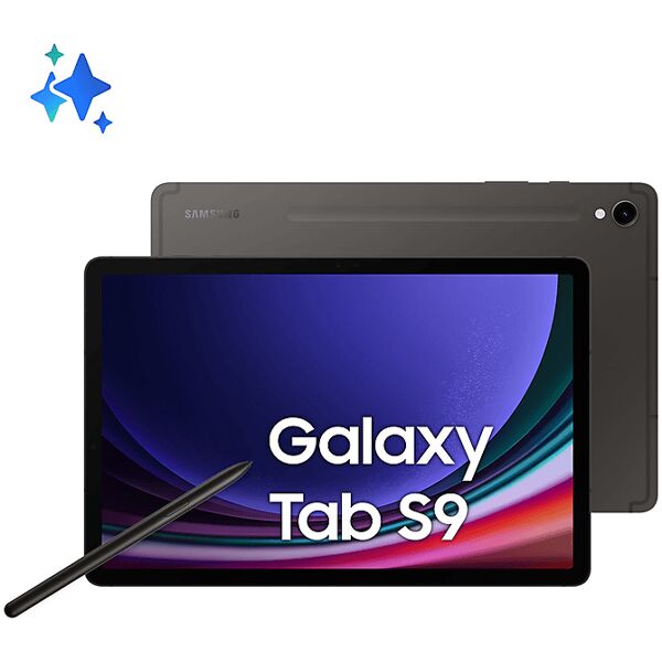 samsung tablet  galaxy tab s9 8+128gb, 128 gb, 11 pollici, graphite