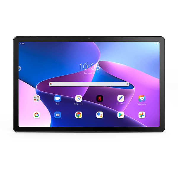 lenovo tablet  tab m10 plus (3rd gen), 128 gb, 4g (lte), 10,61 pollici, storm grey