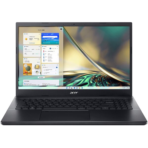 acer aspire 7 a715-51g-50ff, 15,6 pollici, processore intel® core i5 1240p, nvidia geforce rtx 3050, 8 gb, 512 gb ssd, black