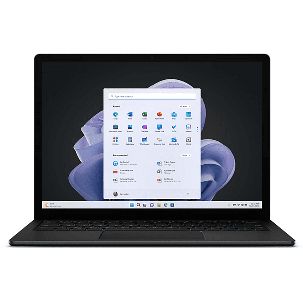 microsoft surface laptop 5 13,5, 13,5 pollici, processore intel® core i5 1235u (evo), intel iris xe graphics, 8 gb, 512 gb ssd, black