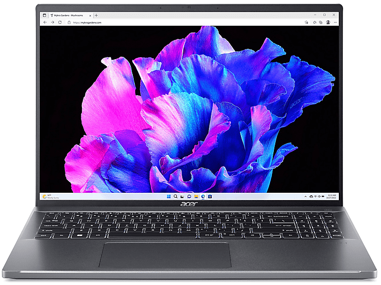 acer swift go 16 sfg16-71-77yz, pollici, processore intel® core i7 1355u, intel iris xe eligible graphics, gb, 512 gb ssd, gray