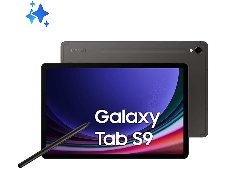 samsung tablet  galaxy tab s9 8+128gb, 128 gb, 11 pollici, graphite