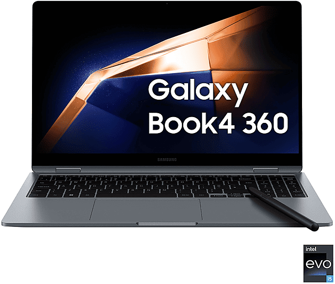 Samsung Galaxy Book4 360 , 15,6 pollici, processore Intel® Core 5 120U (Evo), INTEL Graphics , 16 GB, 512 GB SSD, Gray