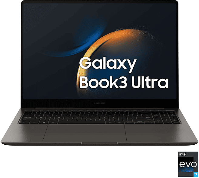 Samsung Galaxy Book3 Ultra, 16 pollici, processore Intel® Core I7 13700H (Evo), NVIDIA GeForce RTX 4050, GB, 512 GB SSD, Graphite